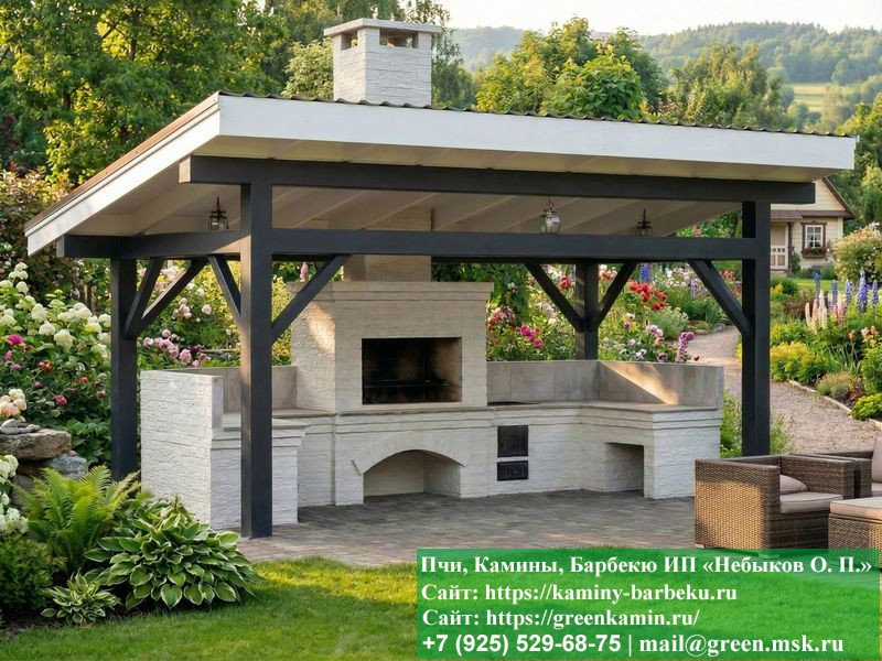Комплекс Барбекю Из Кирпича Для Дачи И Дома  № 2  - 5