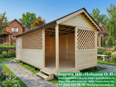 Беседка С Хозблоком Для Дачи, Дома 3х7. Вариант № 2  - 4