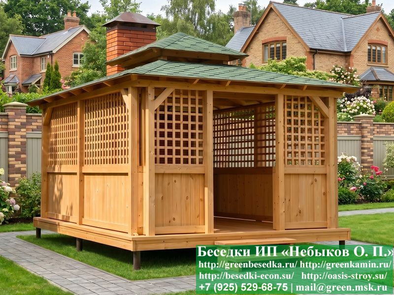 Строительство Мангала-Барбекю Из Кирпича В Беседке  - 4