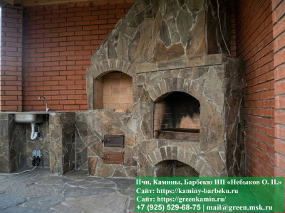 Мангалальная Зона Барбекю Для Дачи Из Мрамора  - 1