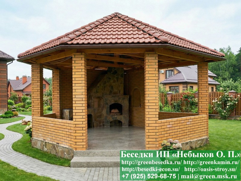 Мангалальная Зона Барбекю Для Дачи Из Мрамора  - 4