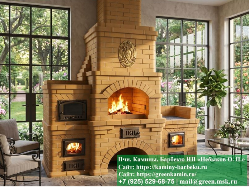 Мангал-Барбекю Из Кирпича Для Дачи, Дома № 3  - 3