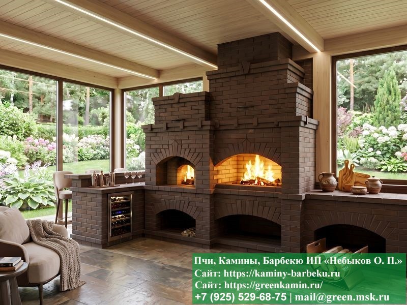 Комплекс Барбекю Из Кирпича Для Дачи И Дома  № 1 - Фото № 1