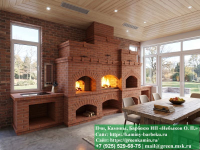 Комплекс Барбекю Из Кирпича Для Дачи И Дома  № 1  - 3