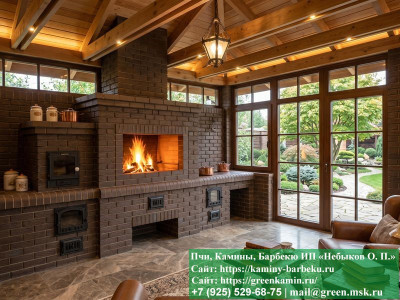 Комплекс Барбекю Из Кирпича Для Дачи и Дома № 3  - 1