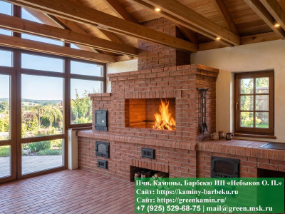 Комплекс Барбекю Из Кирпича Для Дачи и Дома № 3  - 1 2