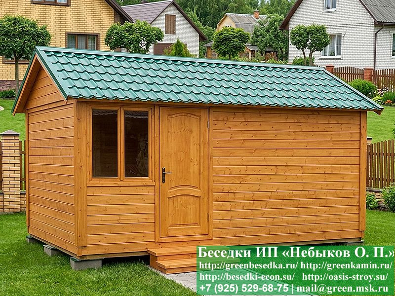 Деревянная Дачная Бытовка, Хозблок, Сарай 3х5 - Фото № 1
