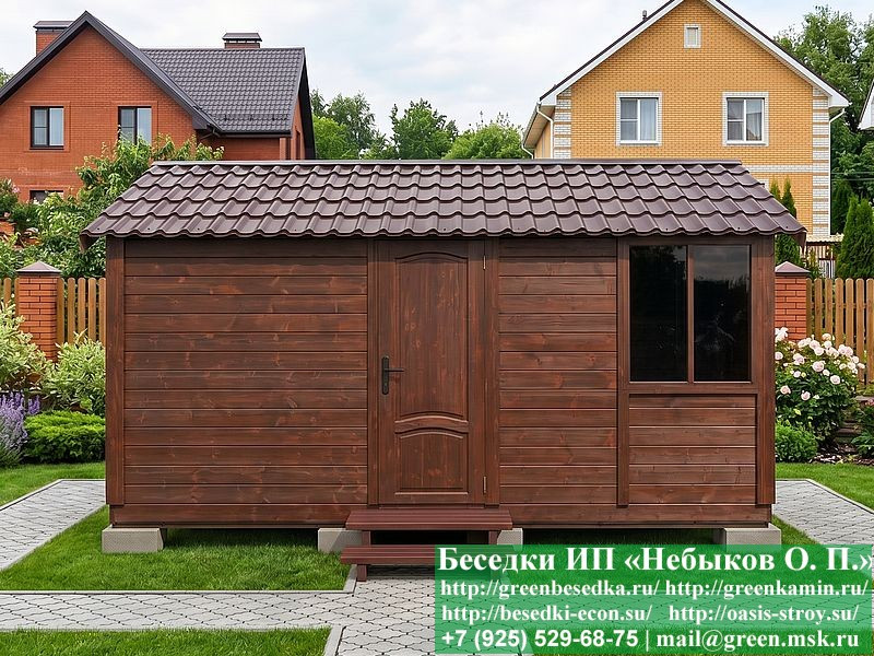 Деревянная Дачная Бытовка, Хозблок, Сарай 3х5 - Фото № 6