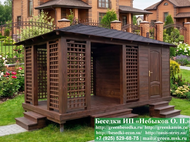 Летняя Беседка С Хозблоком, Сараем Для Дачи, Дома 3х5 - Фото № 4