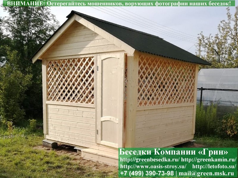 Установка двери в беседке — Москва, юг Подмосковья, Калуга, Орёл