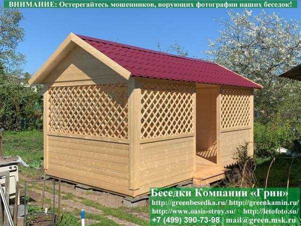 Прямоугольная Садовая Беседка Для Дачи 3х5 - 6