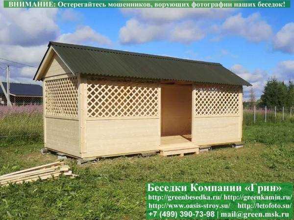 Садовая Беседка Для Дачи "Домик 3х6" - 2