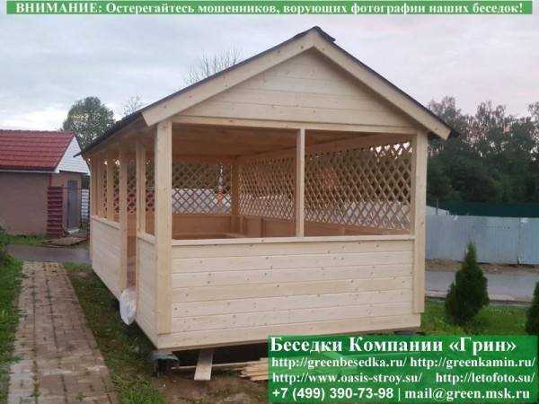Садовая Беседка Для Дачи "Домик 3х6" - 1