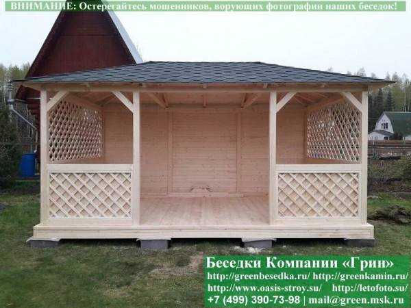 Летняя Беседка Для Дачи, Дома, Сада 3х5. Вариант № 2 - 1