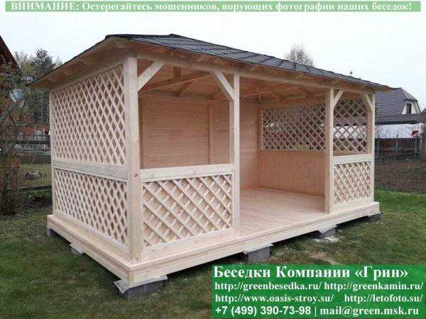 Летняя Беседка Для Дачи, Дома, Сада 3х5. Вариант № 2 - 3