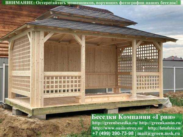 Японская Беседка Для Дачи 3х5. Вариант № 1 - 4