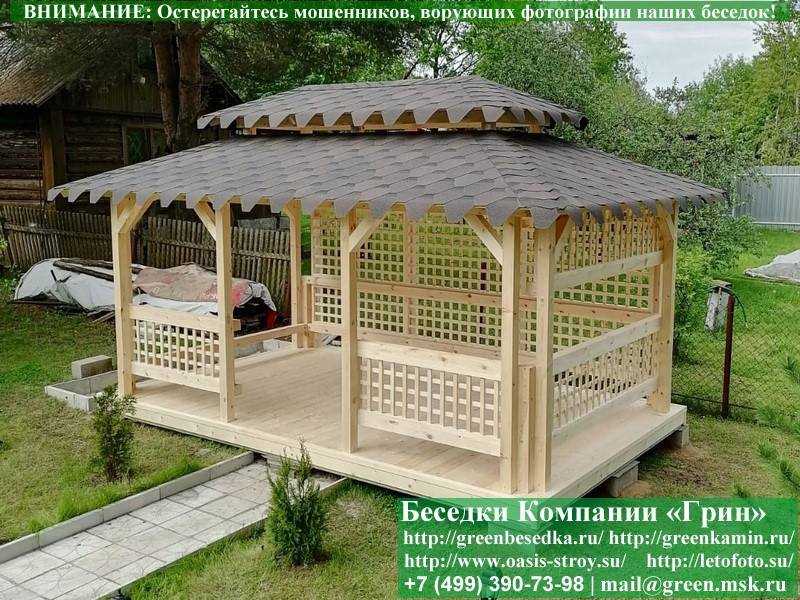Японская Беседка Для Дачи 3х5. Вариант № 1 - 2