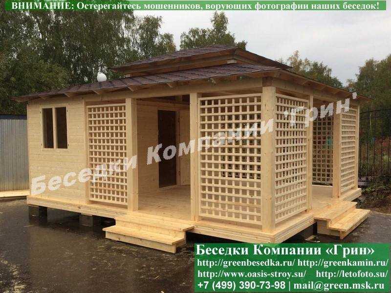 Беседка С Хозблоком, Сараем Для Дачи 5х6. Вариант № 1 - 3