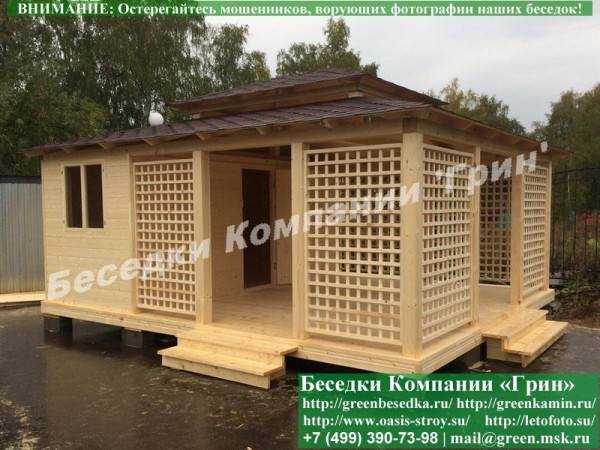 Беседка С Хозблоком, Сараем Для Дачи 5х6. Вариант № 1 - 3