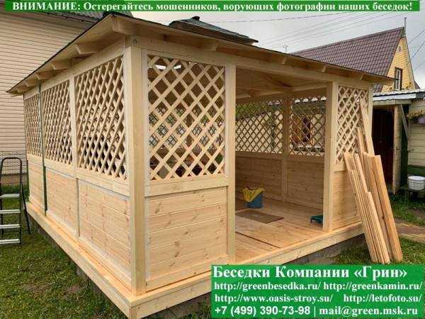 Японская Беседка Для Дачи 4х5. Вариант № 1 - 2