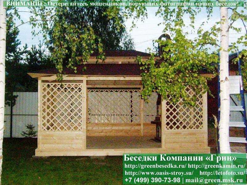 Японская Беседка Для Дачи 4х5. Вариант № 1 - 5