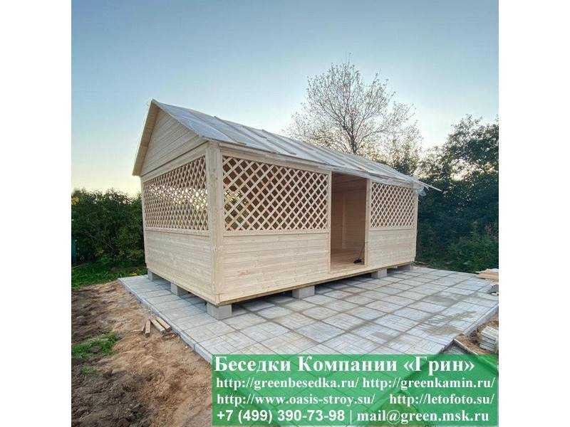 Прямоугольная Садовая Беседка 4х5. Вариант № 2 - 2