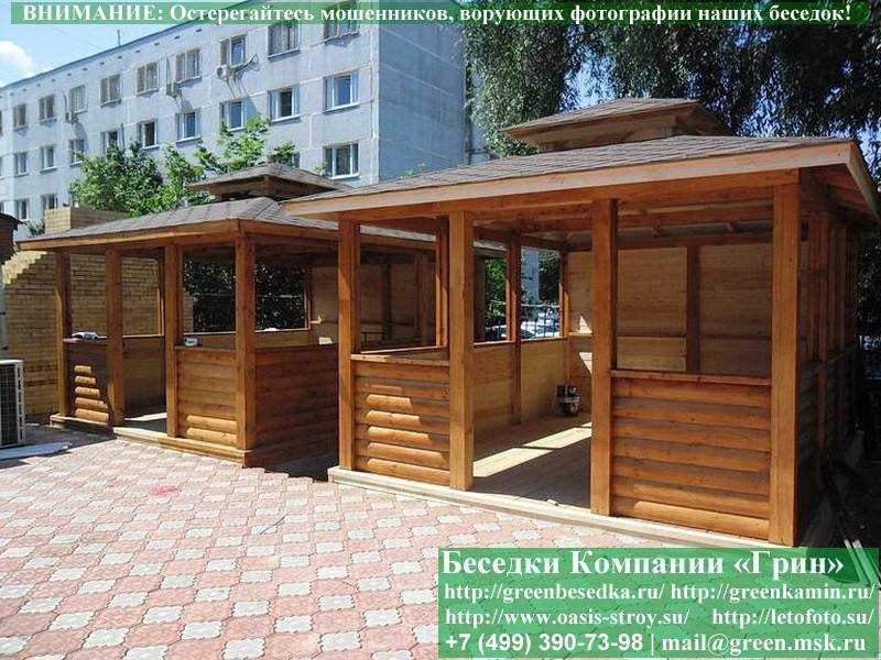 Японская Беседка Для Дачи Из БлокХауса 3,5х4,5 - 3