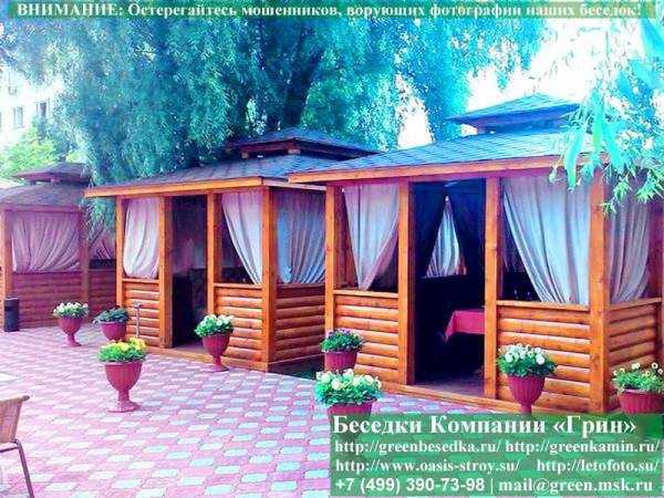 Японская Беседка Для Дачи Из БлокХауса 3,5х4,5 - 4