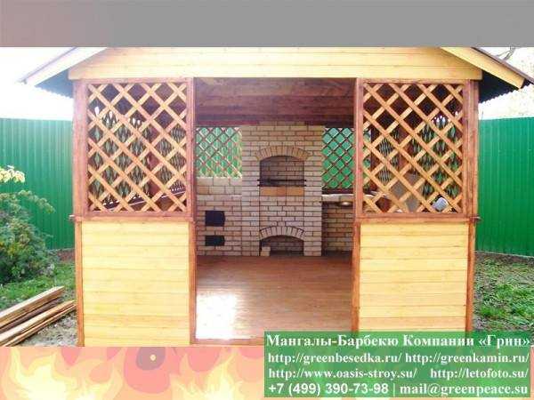 Строительство Барбекю Из Кирпича В Беседке - 4