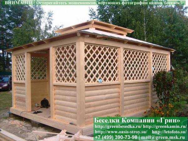 Японская Беседка Для Дачи 4х5. Вариант № 3 - 2