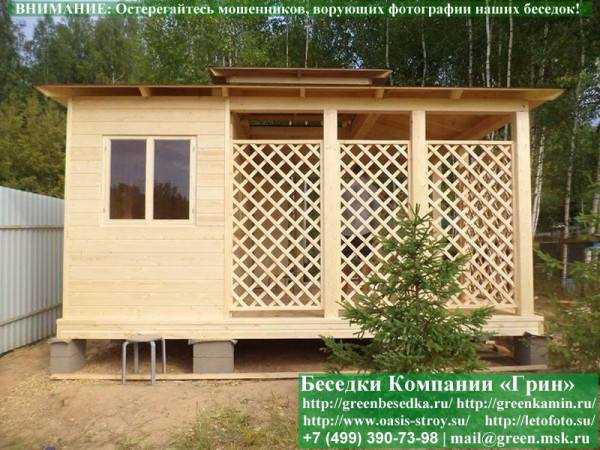 Японская Беседка С Хозблоком Для Дачи 5х5 - 3