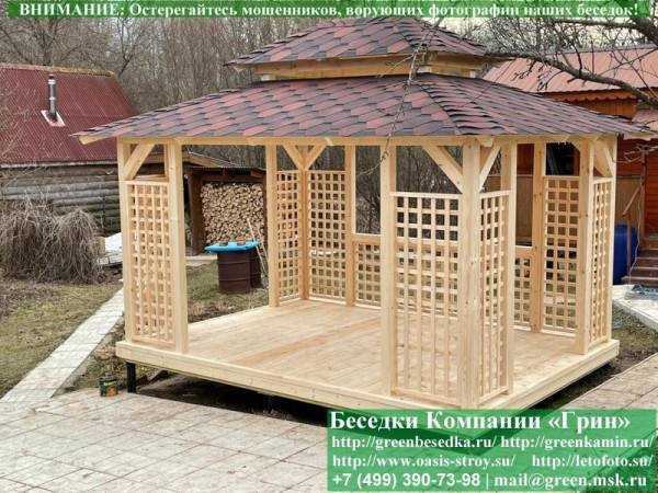 Садовая Беседка "Шатер Для Дачи 3х4" - 6