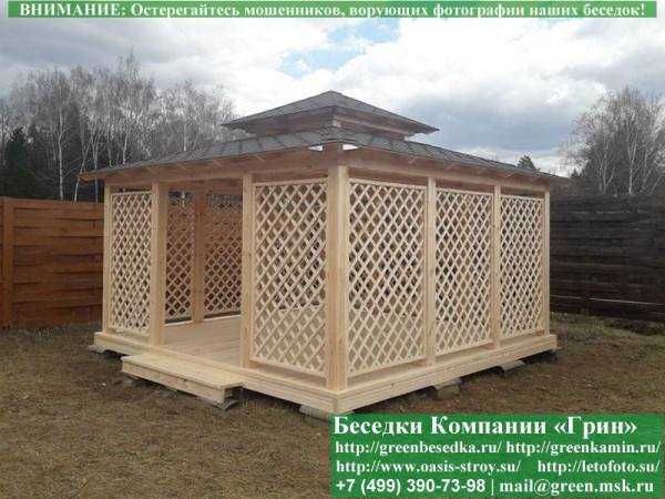 Садовая Беседка "Шатер Для Дачи 4,5х4,5" - 5