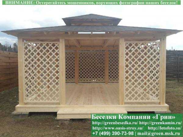 Садовая Беседка "Шатер Для Дачи 4,5х4,5" - 6