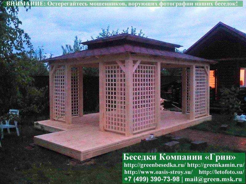 Садовая Беседка "Шатер Для Дачи 4х6" - 4