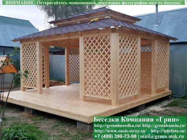 Садовая Беседка "Шатер Для Дачи 4х6" - 2