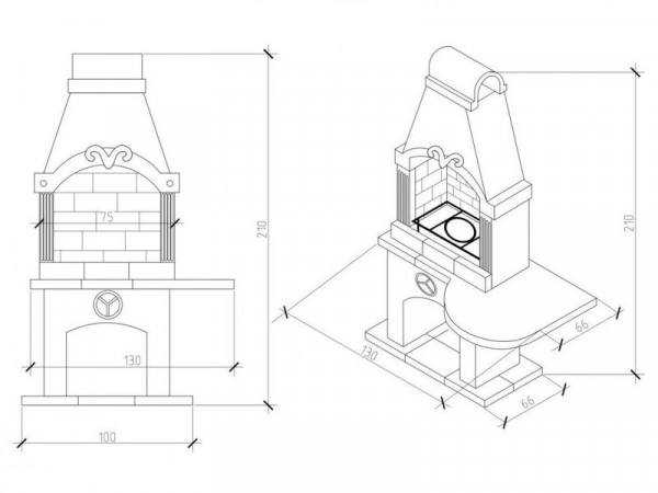 Печь Гриль-Барбекю Для Дачи № 2 - 4