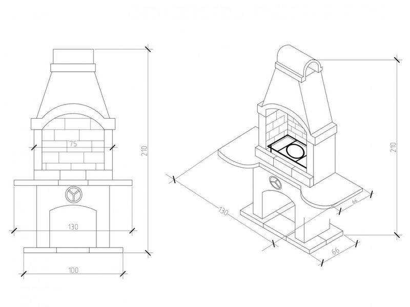 Печь Гриль-Барбекю Для Дачи № 3 - 6