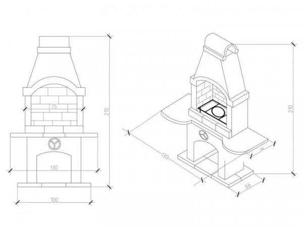 Печь Гриль-Барбекю Для Дачи № 3 - 6