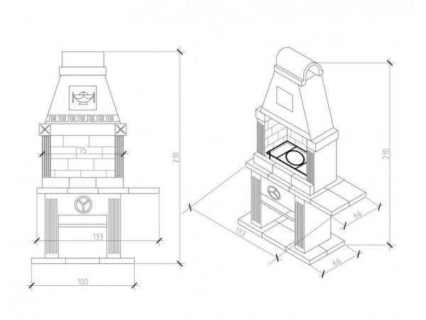 Печь Гриль-Барбекю Для Дачи № 5 - 3