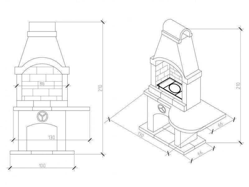 Печь Гриль-Барбекю Для Дачи № 6 - 3