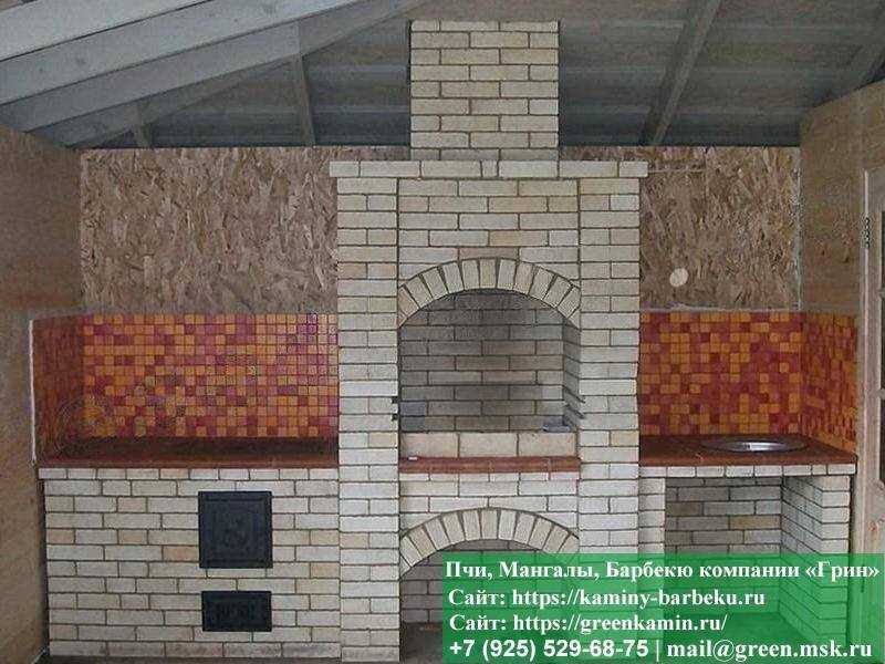 Строительство Барбекю Из Кирпича В Беседке - 5