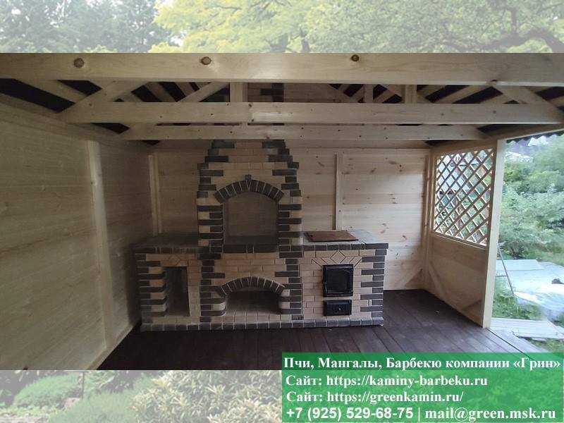 Строительство Барбекю Из Кирпича В Беседке - 2