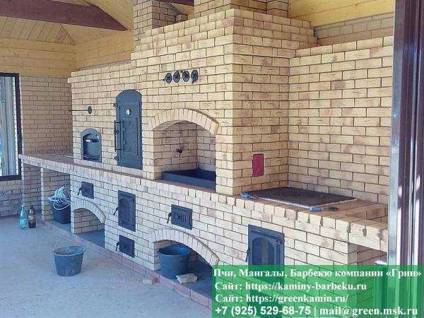 Комплекс Барбекю Из Кирпича № 6 - 1