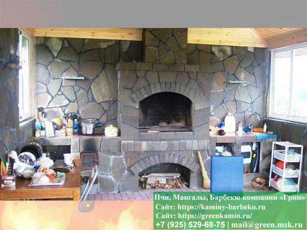 Барбекю Для Дачи Из Природного Камня - 1