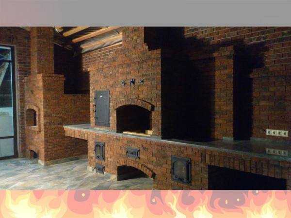 Комплекс Барбекю Из Кирпича № 4 - 1