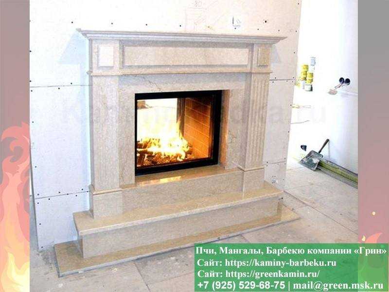 Декоративный Камин Из Кирпича Для Дома № 1 - 4