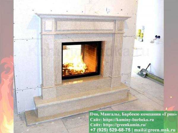 Декоративный Камин Из Кирпича Для Дома № 1 - 4