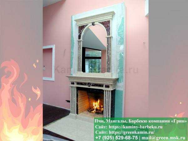 Декоративный Камин Из КИрпича Для Дома № 1 - 5
