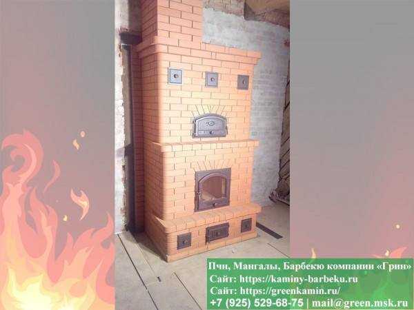 Печь Из Кирпича Для Дома, Дачи, Бани № 1 - 2